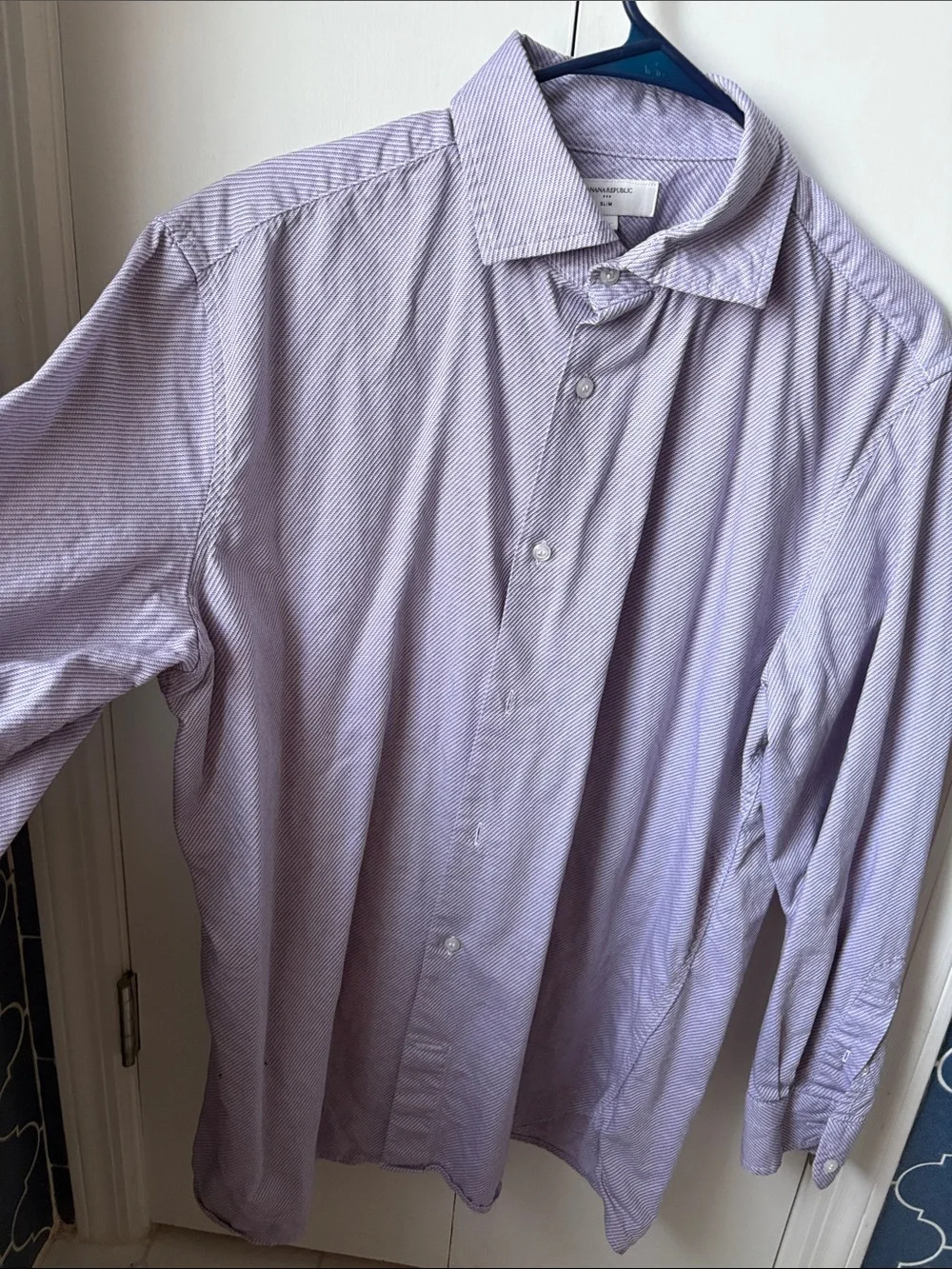 Banana Republic Lavender Micro-Stripe Dress Shirt - Like New!